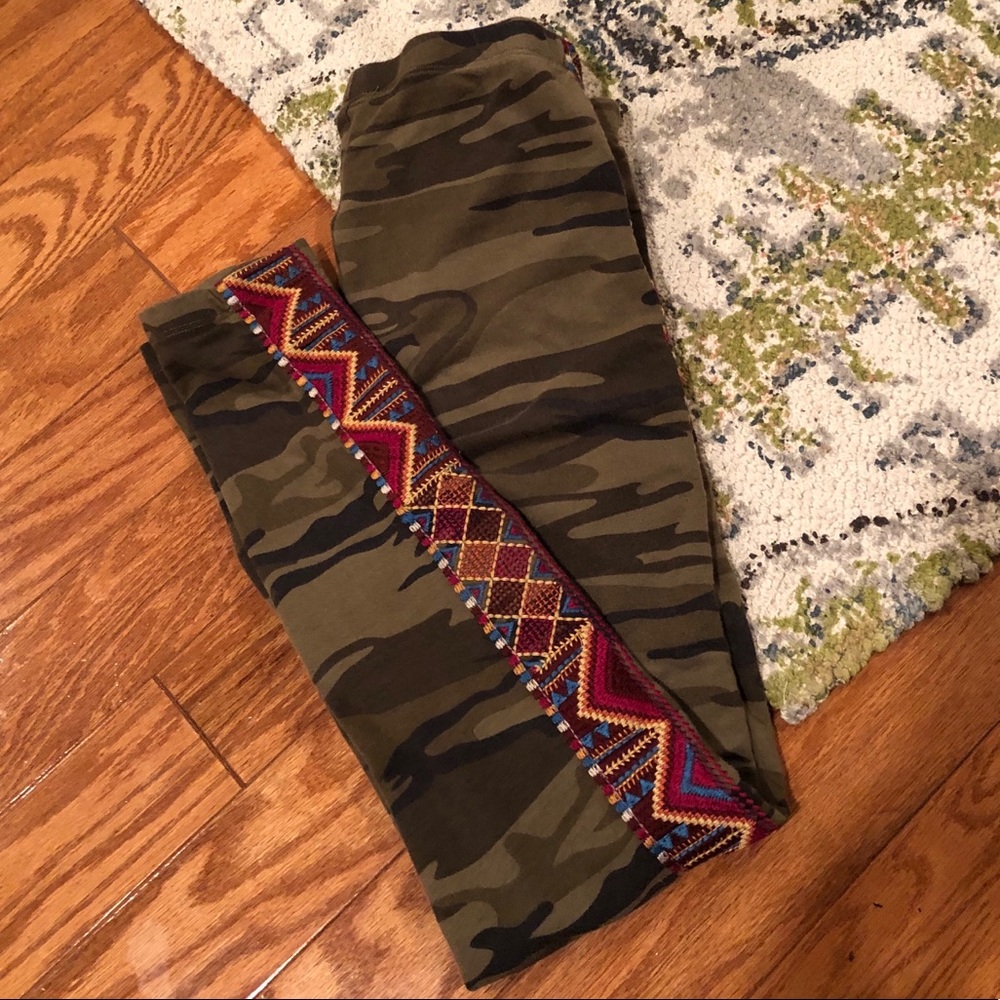 Embellished Camo Leggings